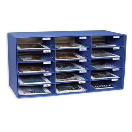 PACON CORPORATION Pacon Corporation Pac1308 Mail Box - 15 Mail Slots Blue PAC1308